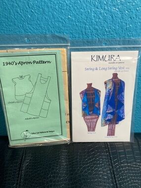 2 Patterns: 1940’s Apron Pattern and Swing and Long Vest 109